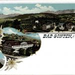 Gruss aus Gonten - Litho