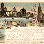 Gruss aus Gottlieben - Litho - Jagd