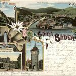 Gruss aus Baden - Litho