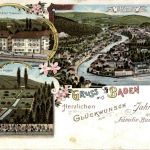 Gruss aus Baden - Litho