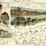 Gruss aus Rheinfelden - Litho