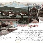 Gruss aus Wettingen Kloster - Litho
