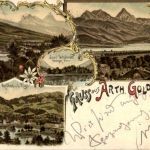 Gruss aus Arth Goldau - Litho