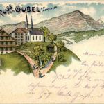 Gruss vom Gubel Menzingen - Litho