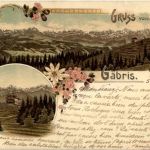 Gruss vom Gäbris- Litho