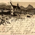 Gruss aus Schwyz - Litho