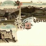 Souvenir de la Gruyere - Litho