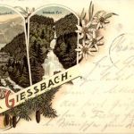 Gruss vom Giessbach - Litho