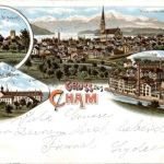 Gruss aus Cham - Litho