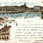 Gruss aus Basel - Litho