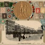 La Chaux de Fonds - Prägekarte - Briefmarken