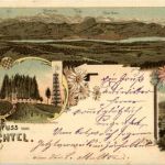 Gruss von Bachtel - Litho