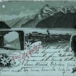 Gruss aus Brunnen - Litho