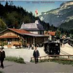 Brünig - Bahnhof mit Zug