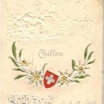 Vevey Chillon - Prägekarte