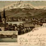 Gruss aus Luzern - Litho