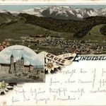 Gruss aus Einsiedeln - Litho