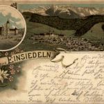 Gruss aus Einsiedeln - Litho