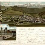 Gruss aus einsiedeln - Litho