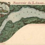 souvenir de Lac Leman - Litho