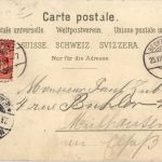 Gruss vom Vierwaldstättersee - Axenstein - Litho