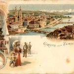 Gruss aus Zürich - Litho