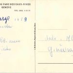 Geneve - Restaurant du Parc