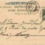 Einsiedeln - Prägekarte