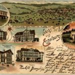 Gruss aus Engelburg - Litho