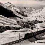 Andermatt mit Eisenbahn