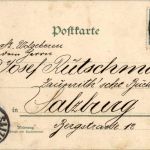 Briefträger - Neujahr - Litho