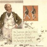 Briefträger Litho