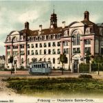 Fribourg - l Academie Sainte Croix mit Tram