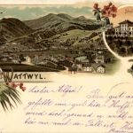 Gruss aus Wattwil - Litho