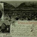 Gruss aus Sarnen - Litho
