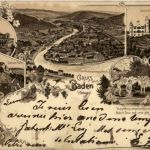 Gruss aus Baden - Litho 1896