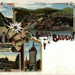 Gruss aus Baden - Litho