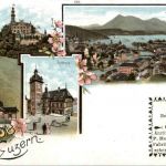 Gruss aus Luzern - Litho