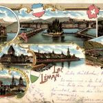 Souvenir du Lac Leman - Litho