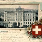 Bienne - Technikum - Prägekarte - Litho