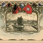 Souvenir de Geneve - Litho - Prägekarte