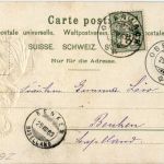 Zug - tracht - Prägekarte