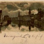Zürich bei Nacht - Litho
