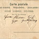 Appenzellerin mit Seidenrock - Prägekarte