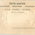 Appenzellerin mit Seidenrock - Prägekarte