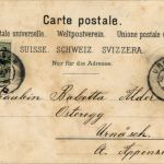 Gruss aus den Bergen - Litho