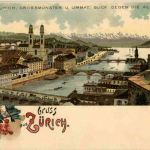 Gruss aus Zürich - Litho
