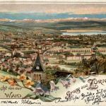 Gruss aus Zürich - Litho