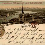 Zürich - Neujahr - Litho