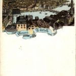 Gruss aus Zürich - Litho